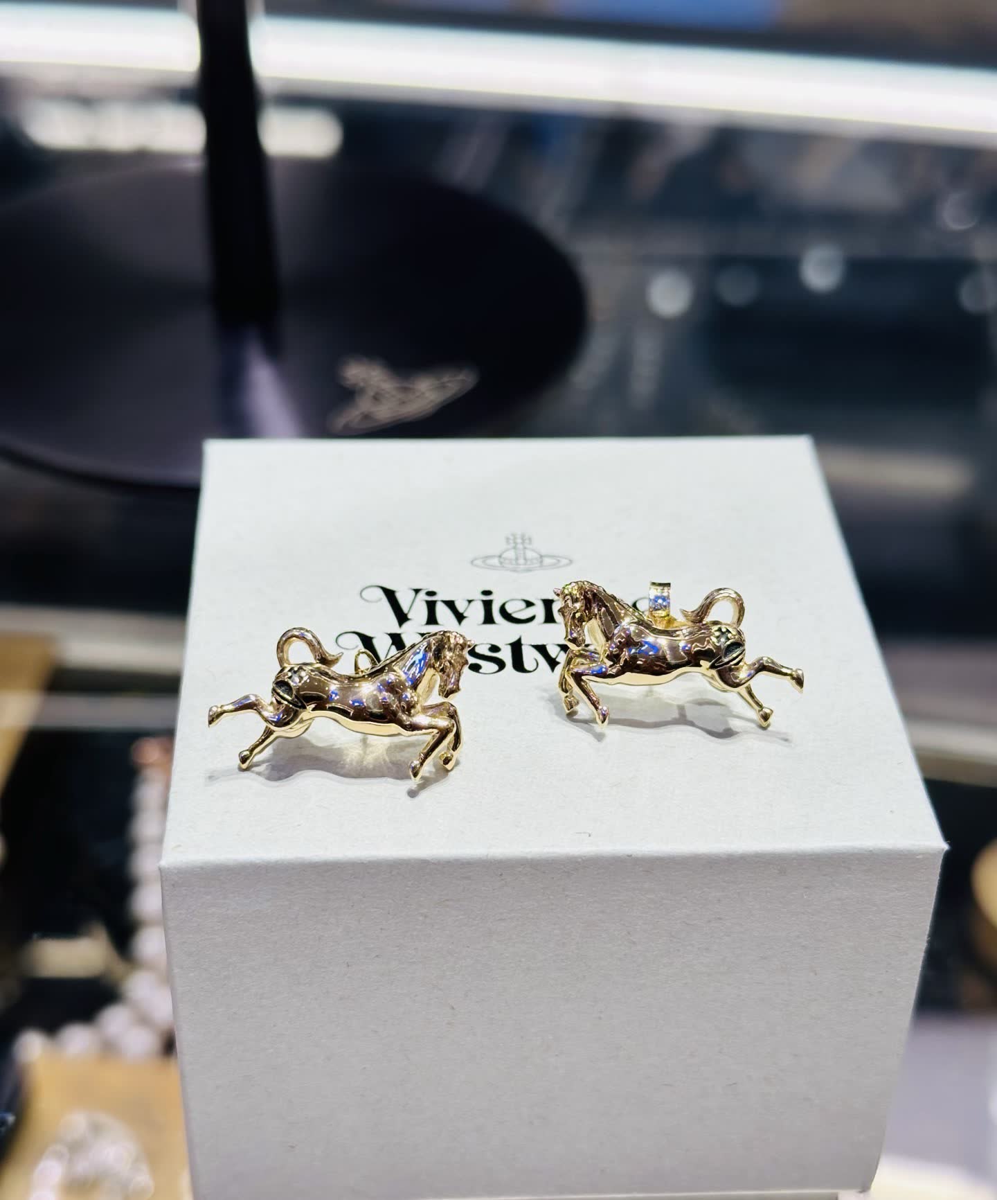 Vivienne Westwood Vivien Westwood Gold Horse Stud Earrings